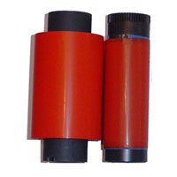 Термотрансферная лента, красная, wax, out, втулка 0,5", ш/в 110мм 57мм х 74м 